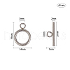 Unicraftale 304 Stainless Steel Toggle Clasps STAS-UN0002-23B-3