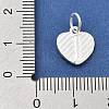 925 Sterling Silver Heart with Capital Letter Charms STER-S009-13J-S-3
