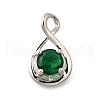 925 Sterling Silver Pave Cubic Zirconia Pendants STER-V001-03P-05-1