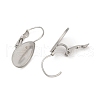 316 Stainless Steel Leverback Earring Findings STAS-Q353-03B-P-2