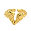 Brass Cuff Rings for Women RJEW-E294-06G-02-2