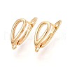 Brass Hoop Earring Finding KK-N261-35G-1