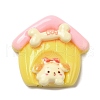 Cartoon Opaque Resin Cabochons CRES-M021-01D-02-1