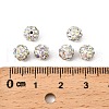 Polymer Clay Rhinestone Beads RB-H284-6MM-Half-RB-3