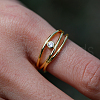 Elegant S925 Sterling Silver Geometric Multi-layer Women's Ring for Parties and Daily Wear NK6792-3-5
