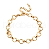 304 Stainless Steel Ring Link Chain Anklets AJEW-A057-02G-4