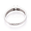 Rhodium Plated 925 Sterling Silver Micro Pave Cubic Zirconia Solitaire Ring Settings STER-T008-15P-3