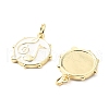 Brass Enamel Pendants KK-L237-007G-2