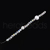 Acrylic & Glass & ABS Plastic Pearl & Alloy & Polymer Clay Pave Rhinestone Beads Strands MAK-T011-08B-1