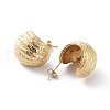 PVD Vacuum Plating 304 Stainless Steel Round Stud Earrings EJEW-D095-04G-2