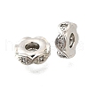 Brass Micro Pave Clear Cubic Zirconia Beads KK-K300-06A-P-1