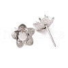 Tarnish Resistant 304 Stainless Steel Ear Stud Findings STAS-P198-27-3