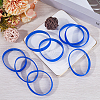 CREATCABIN 10Pcs Word Silicone Cord Bracelet Wristband BJEW-CN0001-04C-3