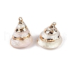 Natural Sea Shell Pendants SSHEL-N038-58A-1