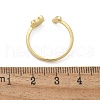 Brass Enamel Cuff Rings for Women RJEW-C126-07G-5