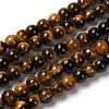 Round Tiger Eye Beads Strands Z0RQT011-2