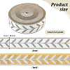 Olycraft 12M Polyester Jacquard Leaf Ribbon OCOR-OC0001-46C-2