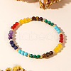 Bohemian Handmade Natural & Synthetic Gemstone Beads Stretch Bracelets FW4303-3