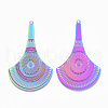 Ion Plating(IP) 304 Stainless Steel Filigree Big Pendants STAS-S108-89-2