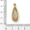 Brass Micro Pave Cubic Zirconia Pendants KK-S526-03G-4