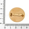 PVD Vacuum Plating 304 Stainless Steel Brooch Cabochon Settings STAS-E547-08L-G-4