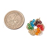 Imitation Austrian Crystal Beads Pendants PALLOY-TA00241-01-2