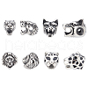 DICOSMETIC 8Pcs 4 Style 304 Stainless Steel Beads STAS-DC0005-26-1