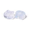 Transparent Spray Painted Glass Beads GLAA-I050-13J-2