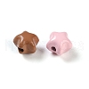 Column Rack Plating Spray Painted Alloy Beads for Jewelry Making PALLOY-O004-06A-2