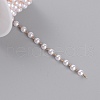 Handmade Plastic Pearl Beaded Chains CHC-WH0005-03A-2