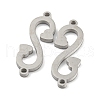 304 Stainless Steel Connector Charms STAS-P344-13P-2