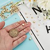 GOMAKERER 160Pcs 9 Styles Brass Spacer Beads FIND-GO0002-74-3
