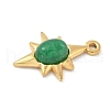Dyed Synthetic Gemstone Pendants STAS-R162-05G-03-2