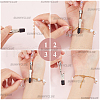 SUNNYCLUE 2Pcs Iron and PVC and Acrylic Alligator Memo Clips FIND-SC0011-26C-3