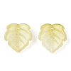 Baking Painted Transparent Glass Petal Beads DGLA-N004-03-2