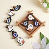 12Pcs 4 Style Halloween Silicone Focal Beads JX753A-4