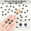 ARRICRAFT Natural Obsidian Beads Strands G-AR0002-30-2