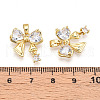 Brass Micro Pave Cubic Zirconia Pendants KK-N257-48G-3