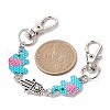 Elephant & Hamsa Hand Bag Extension Chains AJEW-BA00128-3