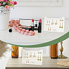 Clear Acrylic Slant Back Earring Storage Rack EDIS-WH0001-04D-6