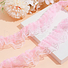 HOBBIESAY 20M Polyester Pleated Lace Trim OCOR-HY0001-20A-3