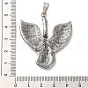 304 Stainless Steel Pendants STAS-Z045-02B-AS-3