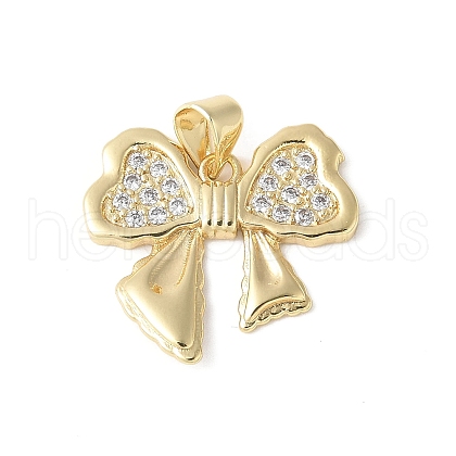 Brass Micro Pave Cubic Zirconia Pendants KK-A252-39G-1