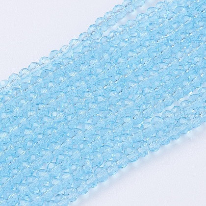 Glass Beads Strands GLAA-G045-B07-1