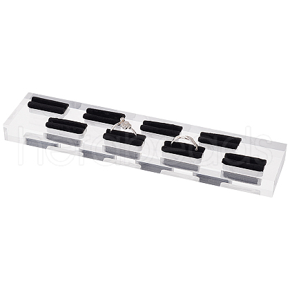 8-Slot Acrylic Finger Ring Display Rack RDIS-WH0002-10-1