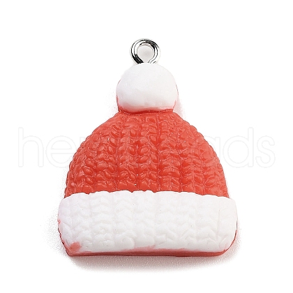 Christmas Theme Opaque Resin Pendants RESI-F054-A06-1