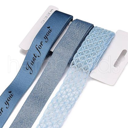 9 Yards 3 Styles Polyester Ribbon SRIB-A014-E03-1