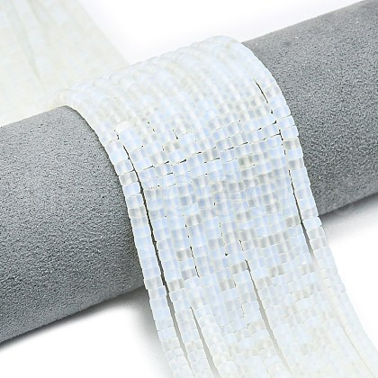 Synthetic Opalite Beads Strands G-P575-B16-4x2mm-1