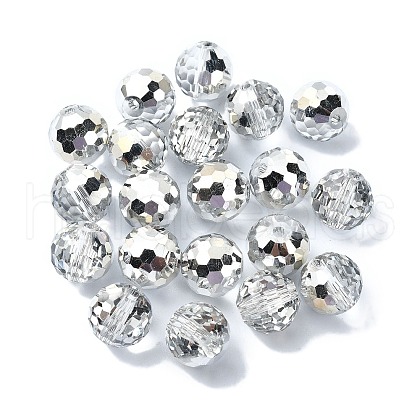 Half Plated Glass Beads EGLA-P059-02B-HP04-1
