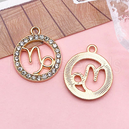 Zinc Alloy Crystal Rhinestone Pendants WGC2D94-10-1